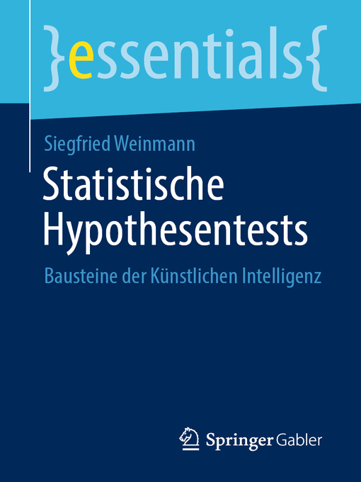 Title details for Statistische Hypothesentests by Siegfried Weinmann - Available